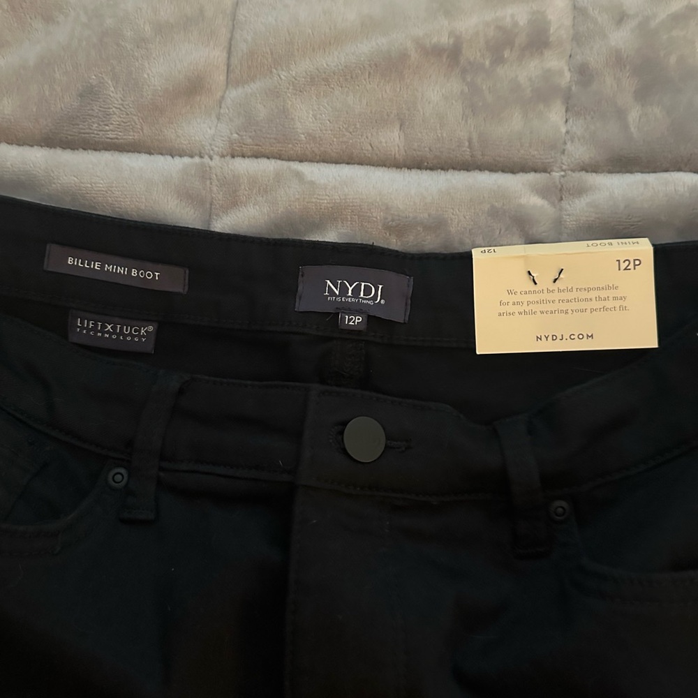 NYDJ Billie Mini Boot Black Jeans